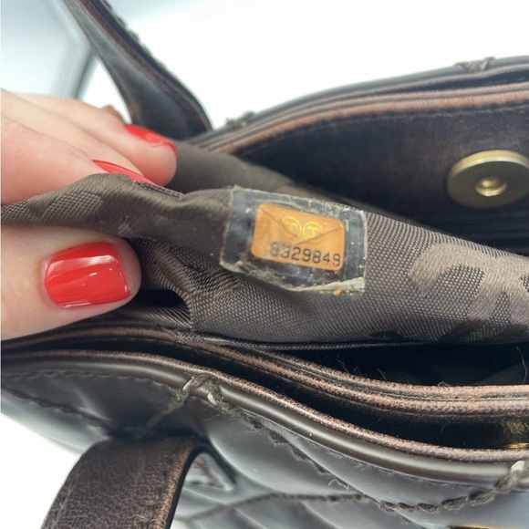 CHANEL Dark Brown Quilted Tote - Picture 7 of 7